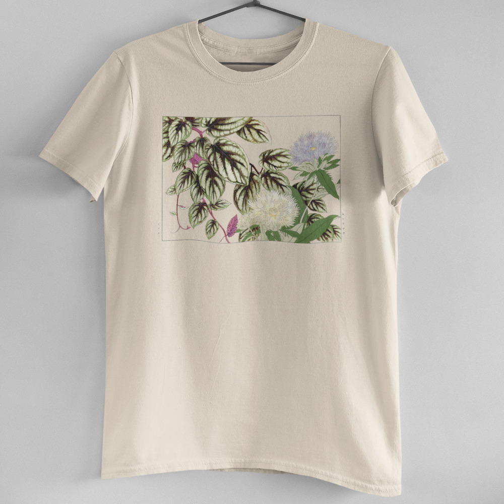 Vitis & Stokesia Flower Natural Tee
